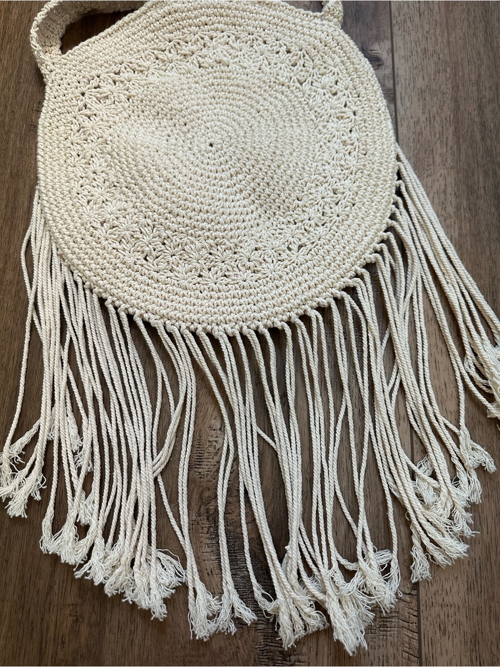 Women’s Crocheted, Fringe Purse Crossbody, Shoulder Bag, Boho, Western, Festival - Picture 5 of 15